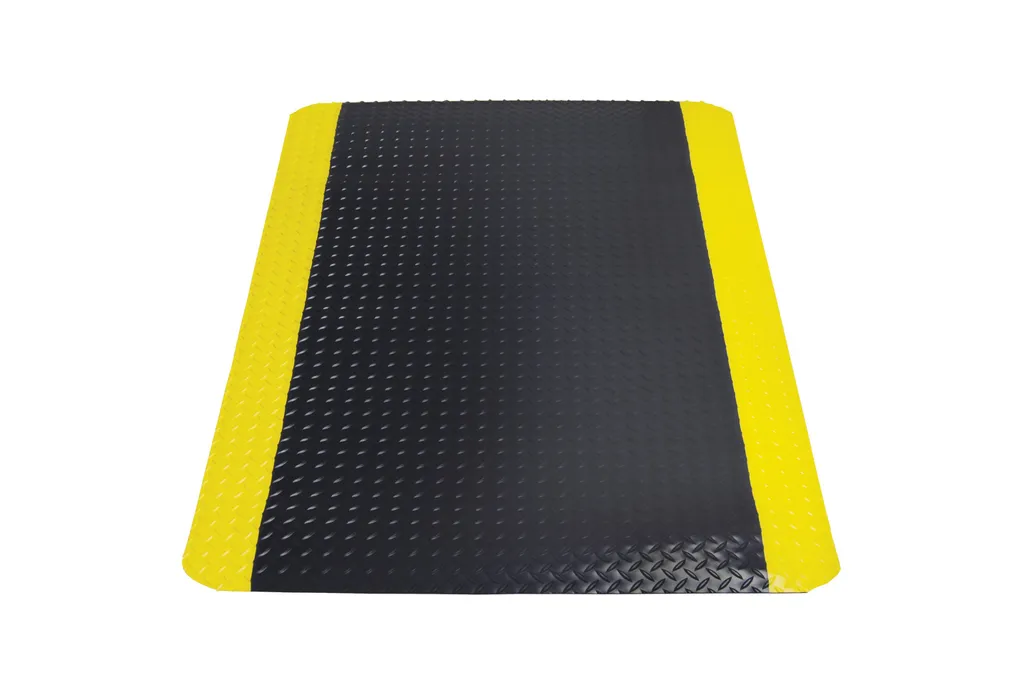 Arbeitsplatzmatte Yoga Deck Ultra 90x150cm schwarz/gelb